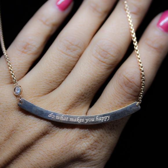 Jenna Jameson Jewelry - 14kt Gold Dipped Do what makes you happy Necklace